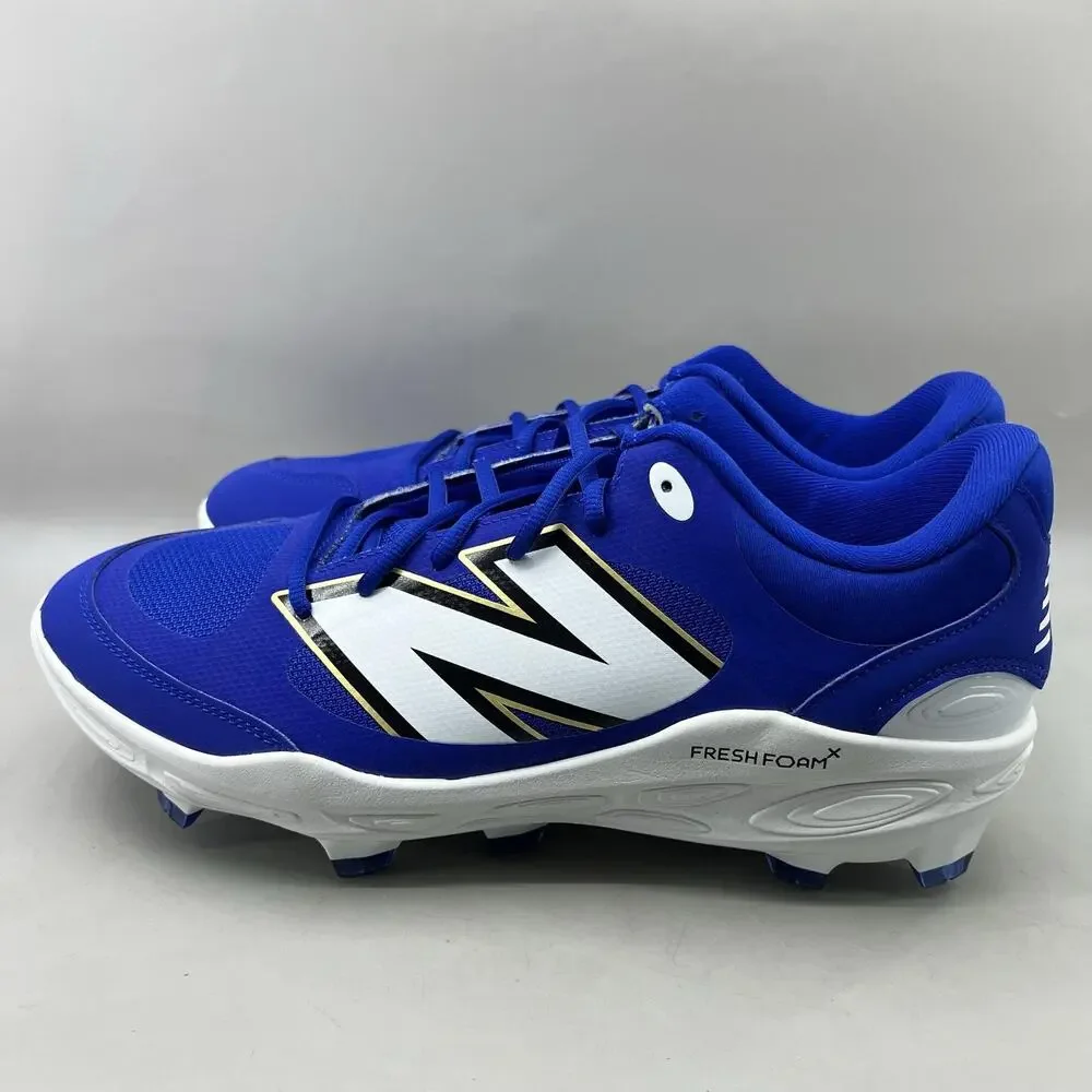 New Balance 3000v7 Molded Baseball Cleats Men Size 13 D Blue Comfort Low Shoes